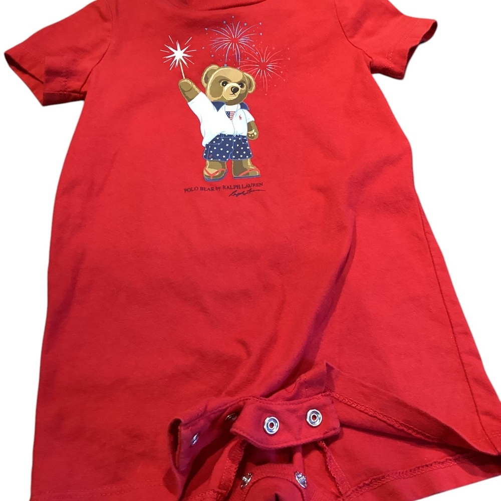 Ralph Lauren Red Bear Graphic T-Shirt